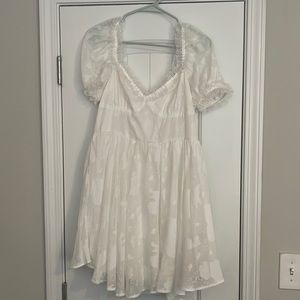White Frilly Cute Dress